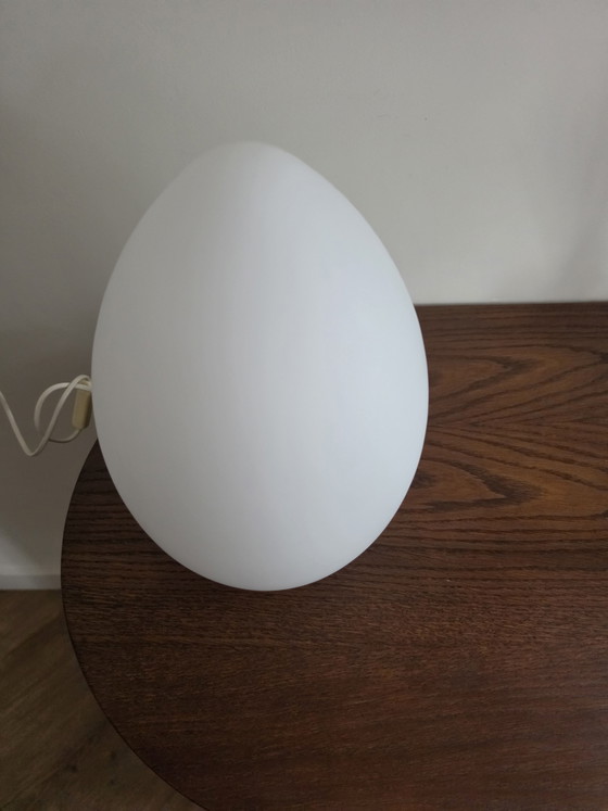 1x Satin Egg Lamp Egg Lamp Vintage XL Model – Table lamps, Glass (photo 3 of 6)