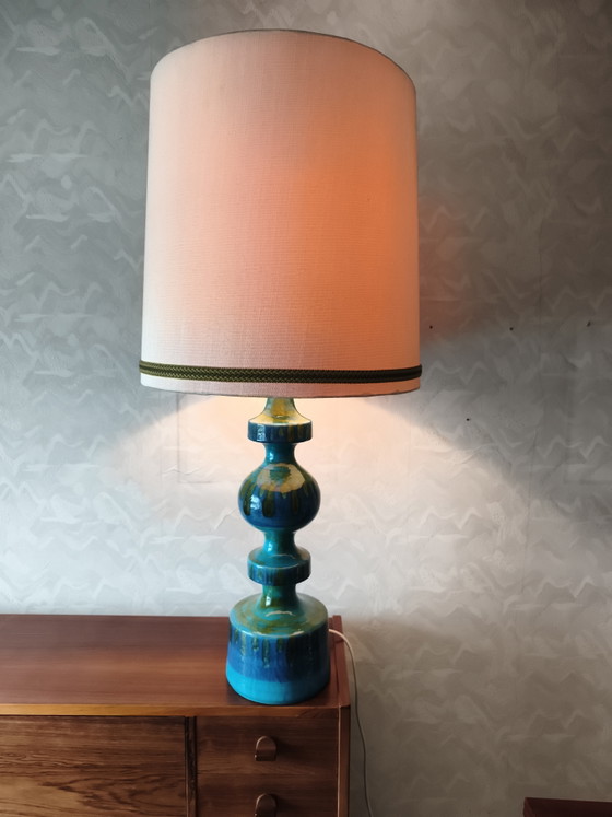 Große Carstens Tönnieshof Keramik-Tischlampe | 1960er Jahre | West German Pottery – Tischlampen, Ceramic (photo 5 of 5)