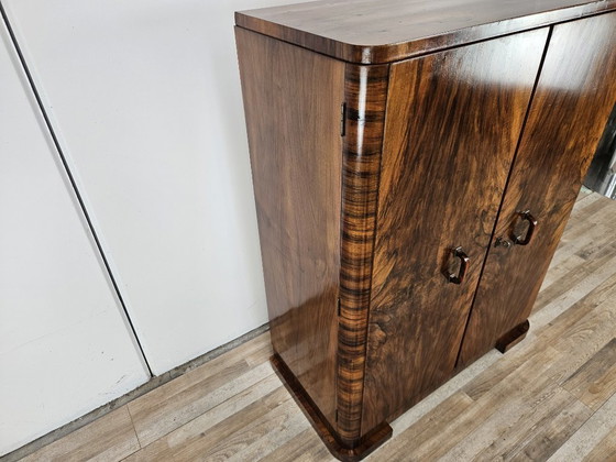 Image 1 of Credenza lineare Art Decò in noce