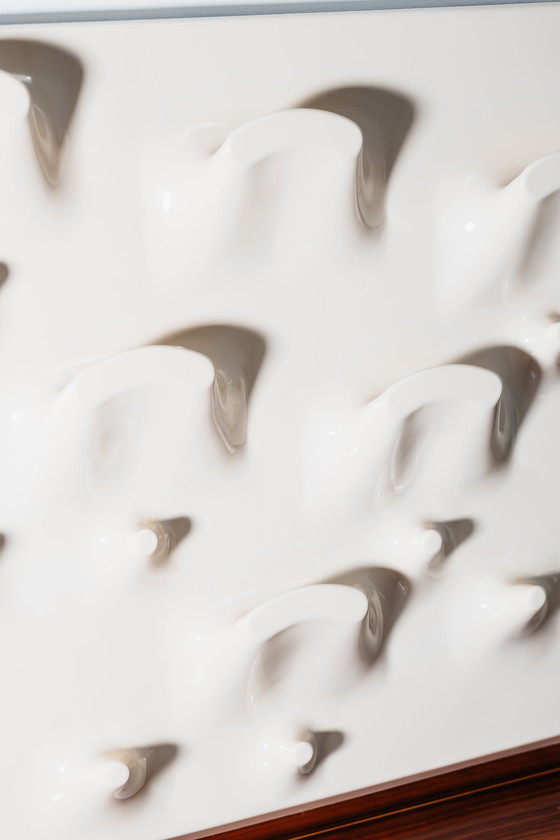 Image 1 of Slab coat rack by De Pas, D'Urbino & Lomazzi for Longato, Italy, 1960s