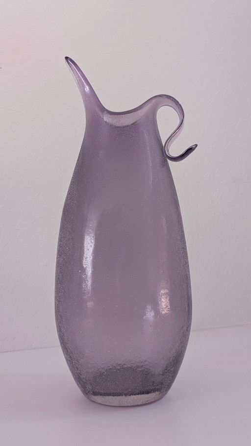 Rare carafe/vase Murano « Scavo » – Améthyste monochrome – Années 1960/70 – vazen, Glass (photo 2 of 10)