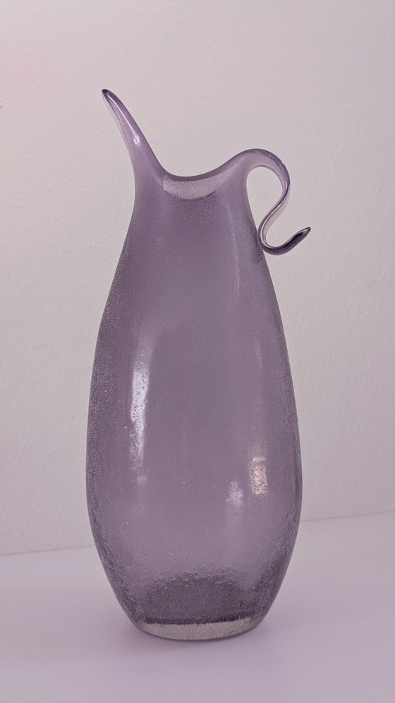 Rare carafe/vase Murano « Scavo » – Améthyste monochrome – Années 1960/70 – Glass (photo 2 of 10)