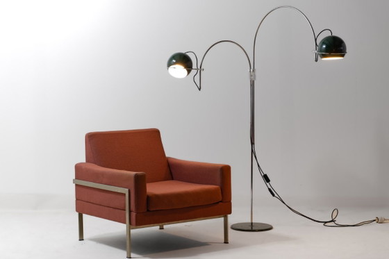 Lampada da terra Mid Century GEPO Double Arc Space Age Eyeball – Lampade da terra, Metal (photo 6 of 16)