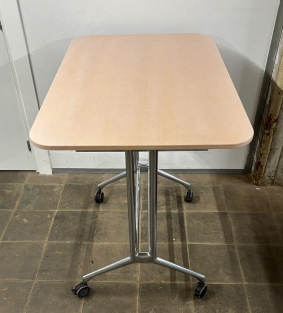Zeldzame Vitra Ad Hoc Spatio design trolley-werktafel – Bureau, Metal, Wood (photo 6 of 8)