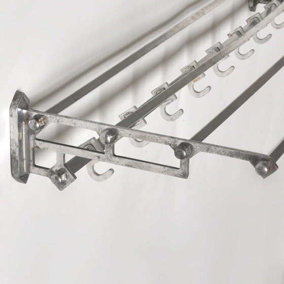 Appendiabiti Art Déco, anni '50 – Aluminium (photo 3 of 8)