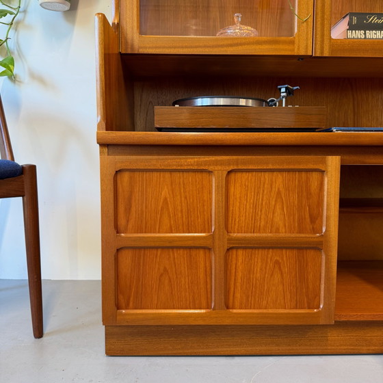 Mobile a parete vintage, vetrina •Nathan furniture•, Vetrine, Legno, Marrone (foto 7 di 12)