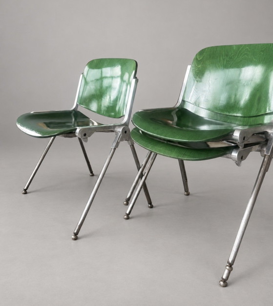 3x Vintage Agorà Chairs — Paolo Favaretto – Dining chairs, Aluminium, Metal (photo 3 of 15)