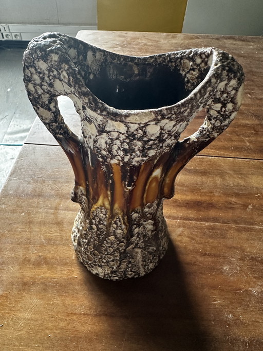 Vase Fat Lava Vallauris H 24 cm