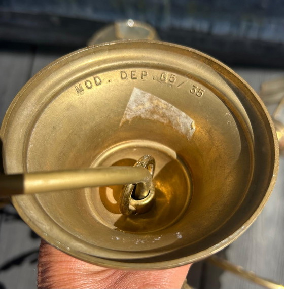 Lustre vintage italien en laiton – Brass (photo 10 of 10)