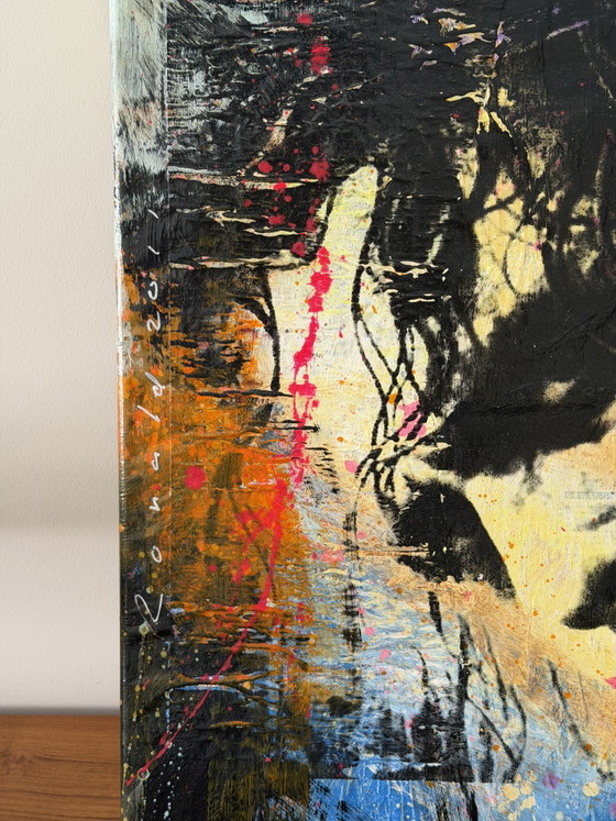 Image 1 of Ronald Chapeau – “The Joker” (2011) | Original Mixed Media on Canvas | 60 × 50 cm