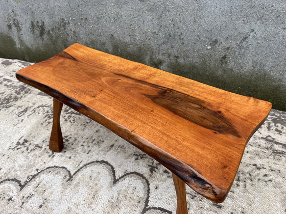 Image 1 of Vintage brutalist tree trunk side table