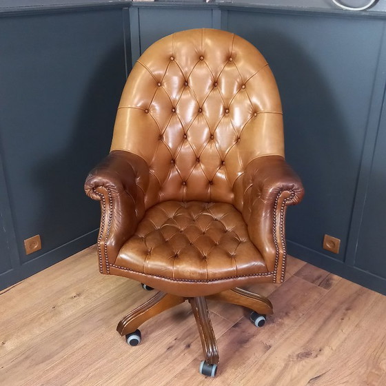 Image 1 of Vintage Chesterfield Office Chair
