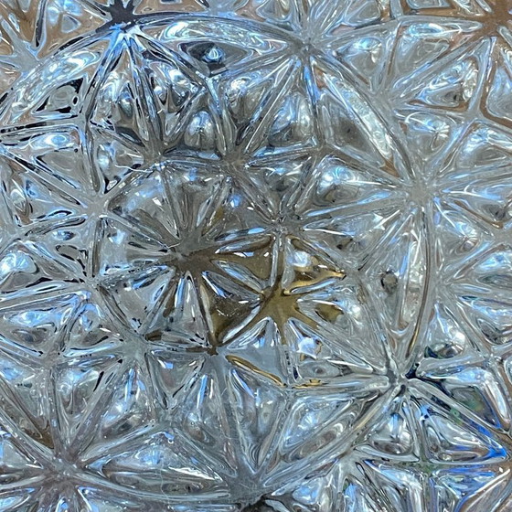 Image 1 of Lampada da parete/soffitto in vetro vintage degli anni '70 o '80