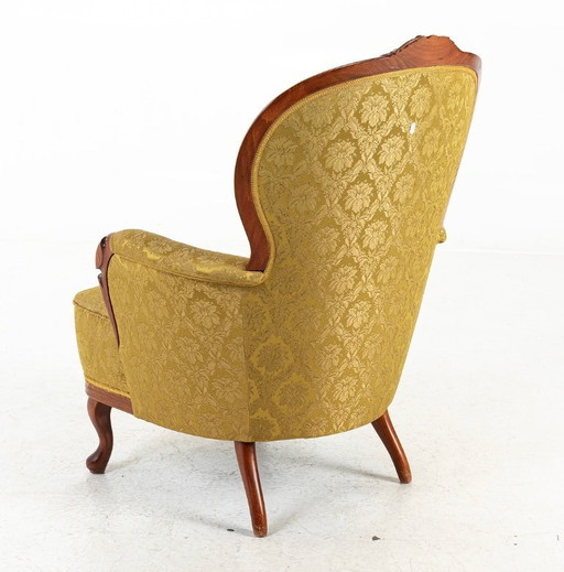 Loungegroep in rococostijl (3-delig) — Bank + 2 fauteuils — Romantische salonset