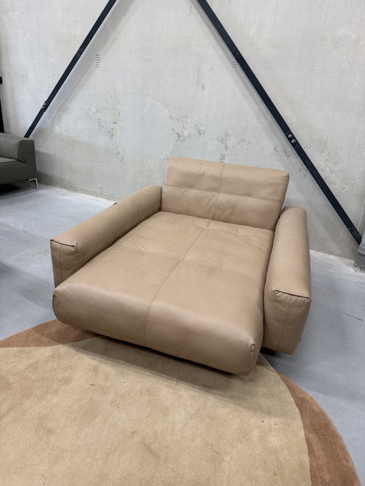 Sofá cama Rolf Benz 50 de cuero anilina D180-200xB145