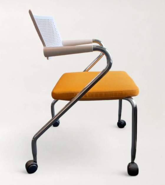 Image 1 of 200x sedia per riunioni Vitra Visaroll 2 su ruote