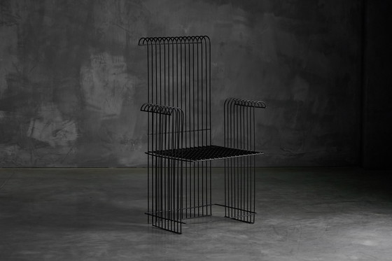 Image 1 of Modernistisches Gartenset aus Metalldraht, Frankreich, 1970er Jahre