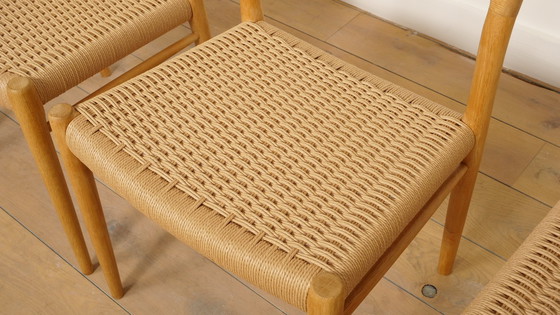 Image 1 of 4 sedie da pranzo vintage | Niels Otto Møller | Modello 75 | Rovere