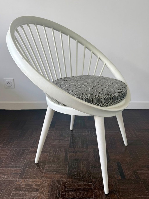 Skandinavischer Sessel 1960 Yngve Ekstrom – stoelen fauteuils, Textile, Wood