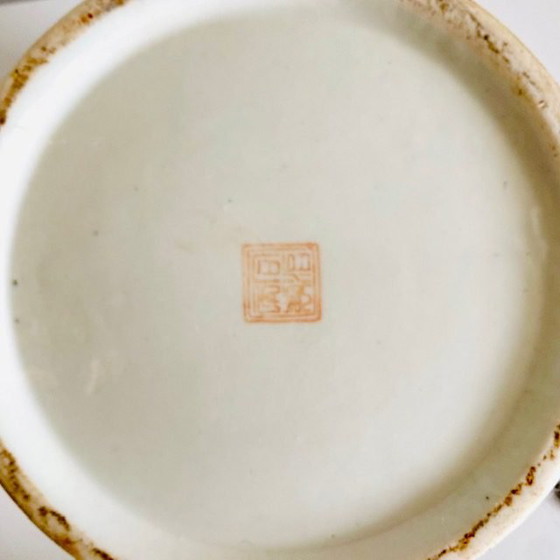 Image 1 of Barattolo di zenzero cinese vintage XL dipinto a mano