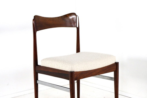 Juego de 6 sillas de comedor de palisandro, nuevas, tapizadas, estilo vintage. – eetkamerstoelen, Wood (photo 2 of 17)