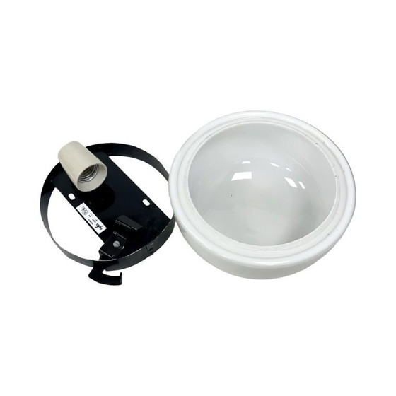 Image 1 of RZB ceiling lamp – Germany, 1970s, opal glass, 22 cm, E27