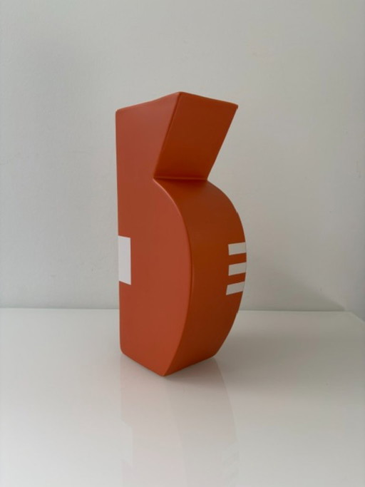 Jarrón Escultórico Postmoderno Años 80 – Estilo Memphis – vazen, Ceramic