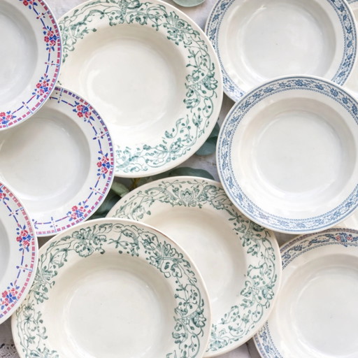 Vintage Ironstone Soup Plate, Sold Individually