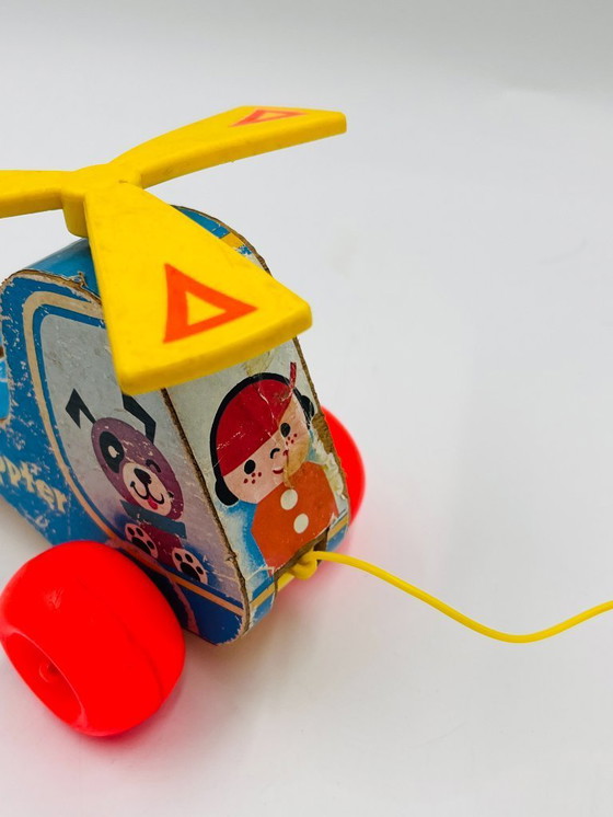 Image 1 of Lot de 4 jouets en bois Fisher-price années 60