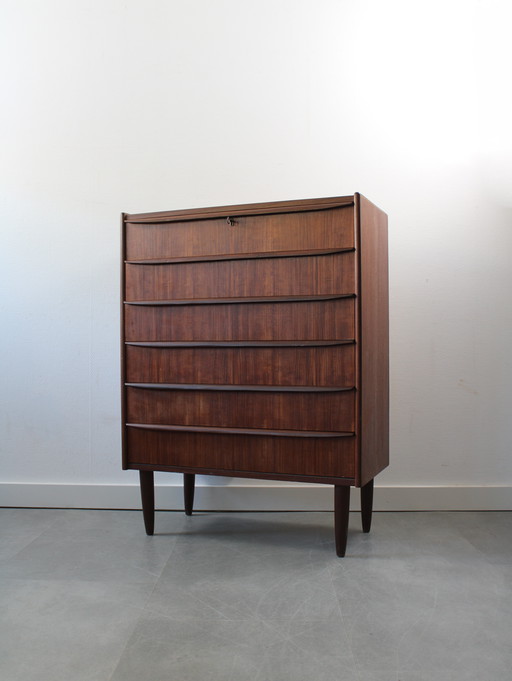 Vintage Danish chest of drawers in teak