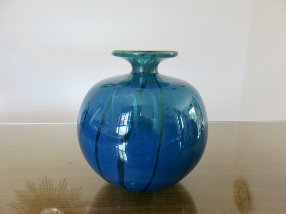 Image 1 of Vase Boule Mdina, Malta, Signed and Dated
