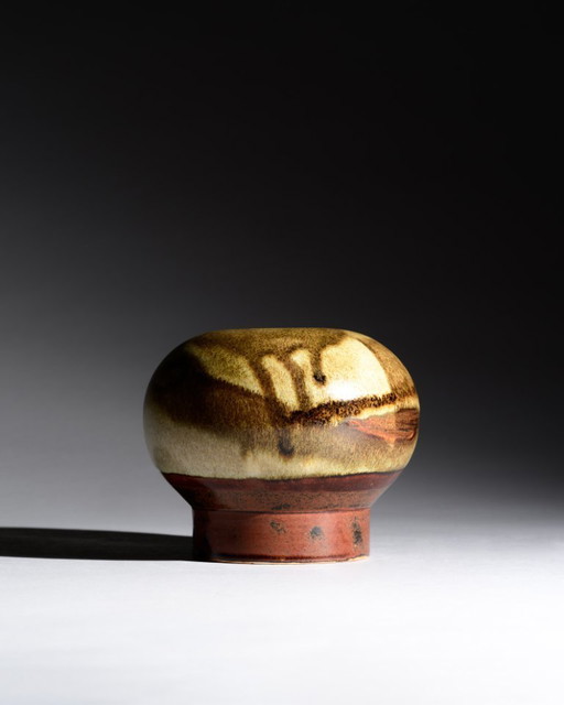 Raro vaso StudioKeramik Steinzeug ceramica d'arte vintage Barbara Stehr anni '70 Germania