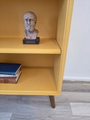 Mid-Century Modern Bookcase – Ochre / Saffron Yellow ☀️