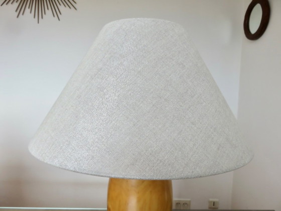 Lampe aus Massivulme, Frankreich, 1980 – Tischlampen, Holz (photo 2 of 9)