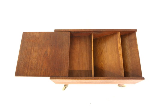 Teak and Metal Magazine Rack, Sweden, 1960 (photo 4 of 6)