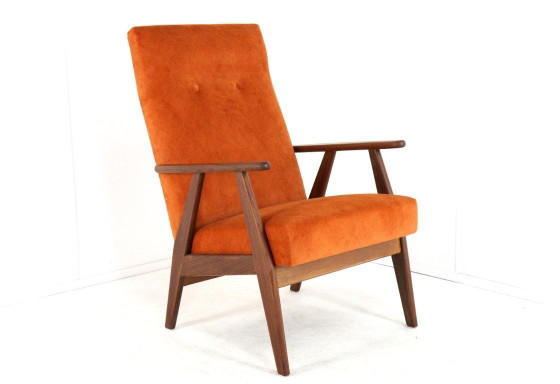 Image 1 of Vintage fauteuil 'Waalre' nieuw gestoffeerd