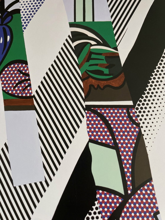 Image 1 of Roy Lichtenstein (1923-1997), Reflections on Interior with Girl Drawing, 1990, Copyright Estate of Roy Lichtenstein en 2001