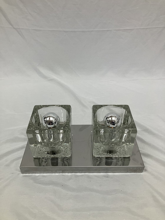 Image 1 of Applique ou plafonnier « Ice Cube » de Peill & Putzler, années 1970