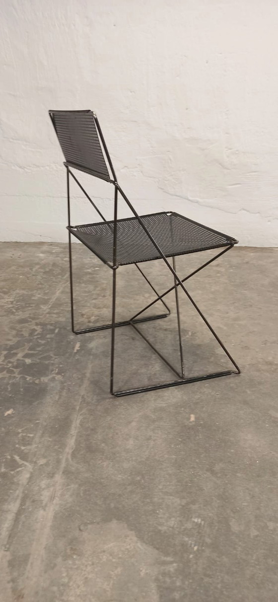 Image 1 of Niels Jørgen Haugesen X Line perforated metal chair 
