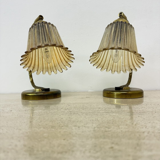 Image 1 of Ensemble de 2 lampes de table Art Déco, 1950S