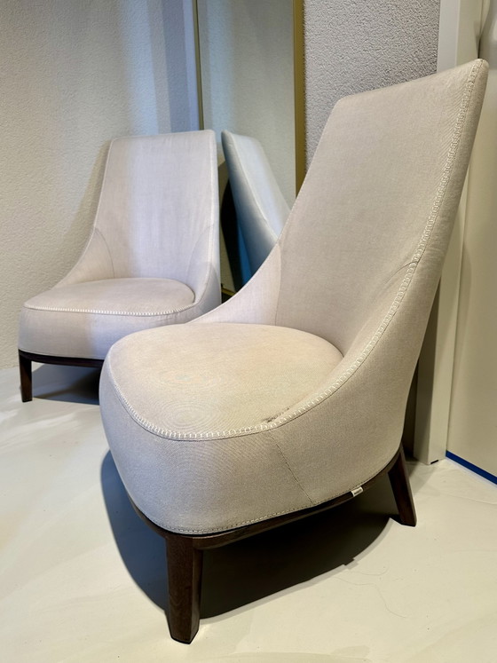 Ensemble Maxalto Febo en lilas très clair par Antonio Citterio – Fauteuils, Wood, Textile (photo 5 of 15)