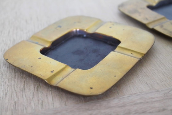Set v 2 Vintage Messing Asbakken MCM Vide-Poche (Jaren '60) – Decoratieve objecten, Brass (photo 8 of 8)