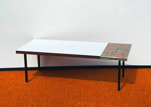 Table basse à carreaux « Lava » [Vintage années 60]