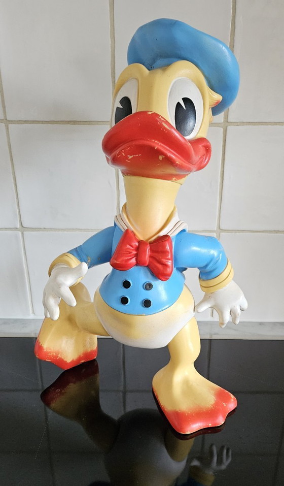 Image 1 of Vintage Donald Duck figuur plastic, productie 1962