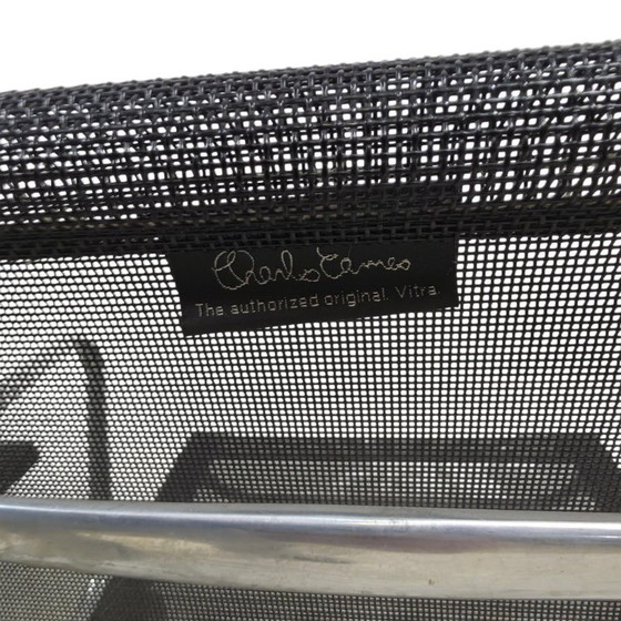 7x Vitra 108 Eames Chairs 90s Vintage Netweave Aluminium – Swivel chairs (photo 3 of 6)