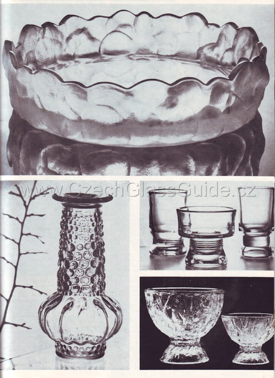 Image 1 of Mid-Century Pressed Glass Vase: Pavel Panek Design, Czech Republic / 1972