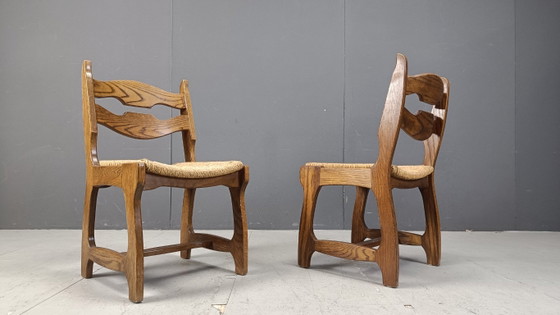 Sedie da pranzo vintage in rovere e vimini, anni '60 – Wood, Wicker (photo 3 of 10)