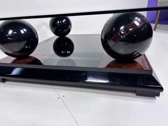 Image 1 of Vintage glass coffee table