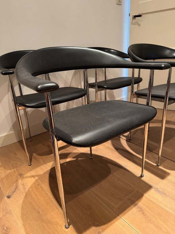 Image 1 of Chaises Fasem P40 vintage - Design italien