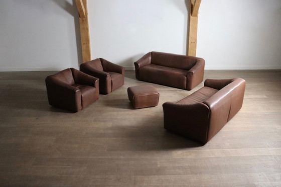 Image 1 of Gruppo di sedute De Sede DS-47 in pelle di bufalo, anni '70
